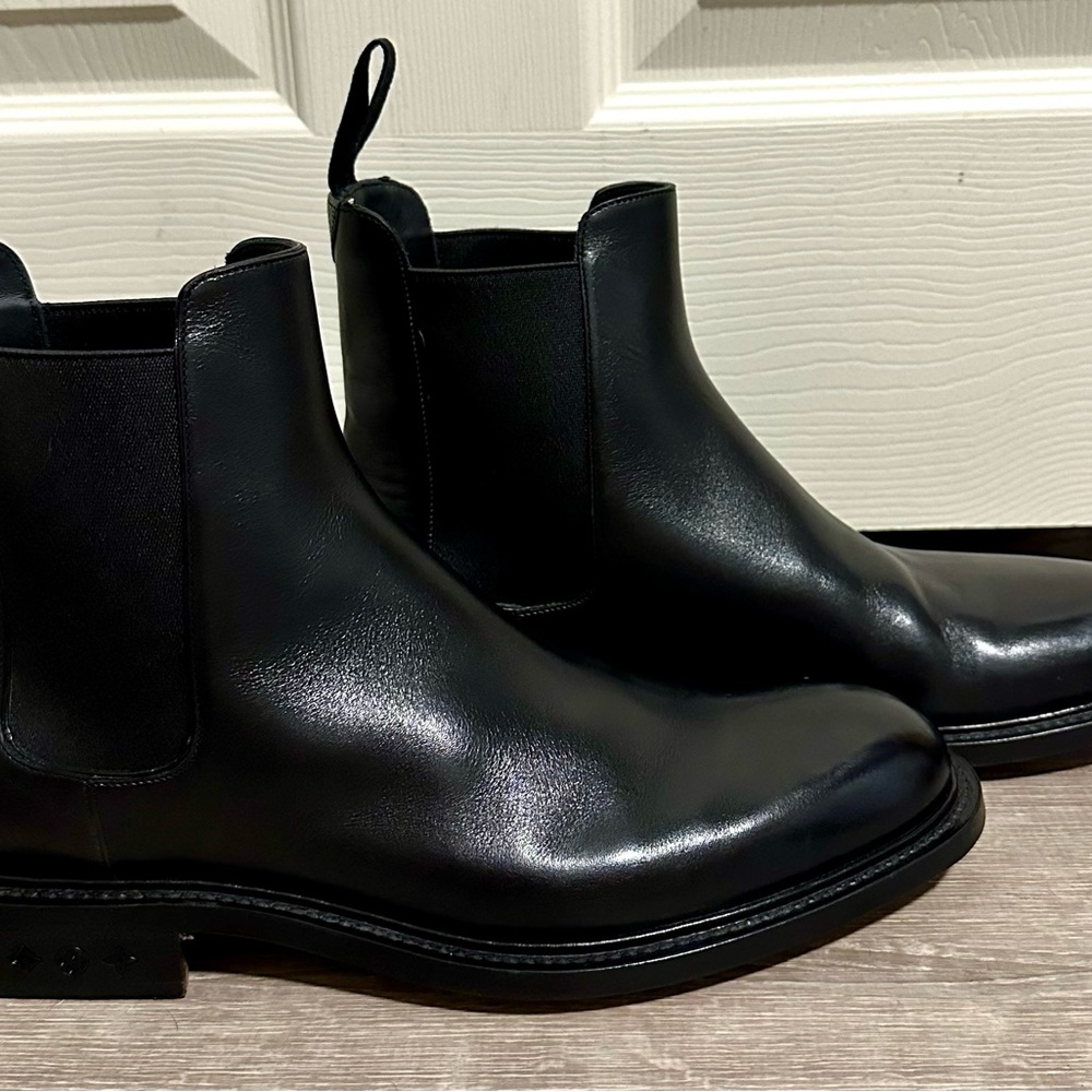 Louis Vuitton Black Leather Ankle Boots